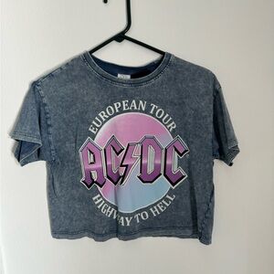 Zara girls washed AC/DC t-shirt size 11-12